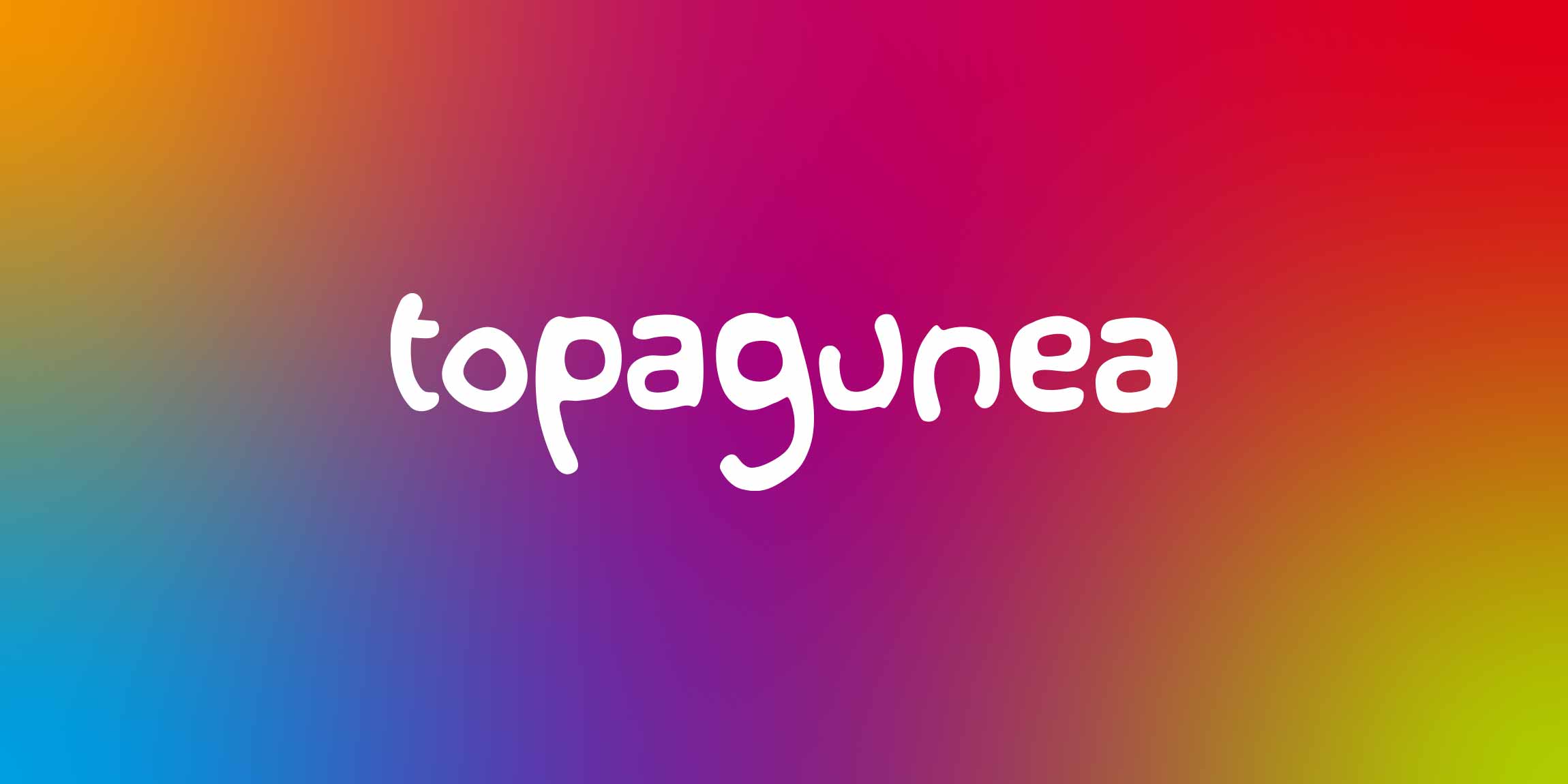 Rebranding Topagunea Diseño Tipografía